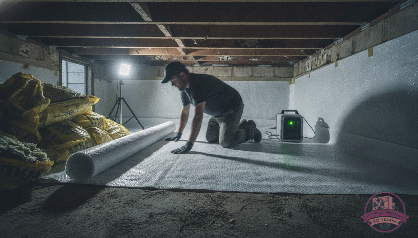 Crawl Space Drying and Encapsulation